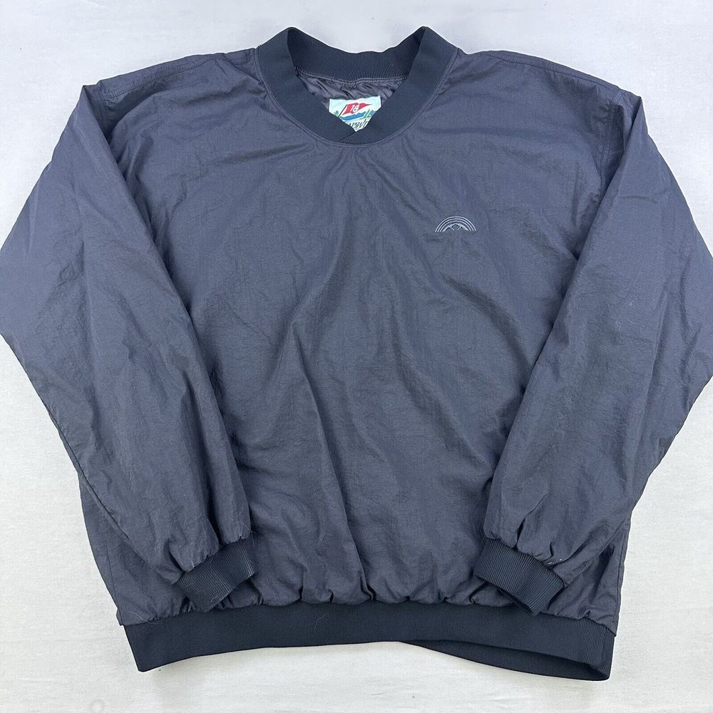 Vintage Headwind Golf Pullover Mens XL Black Long Sleeve Athletic Performance